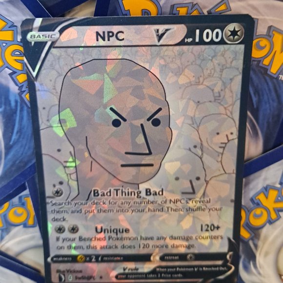 Npc Meme Pokemon Card - Picture 3 of 7